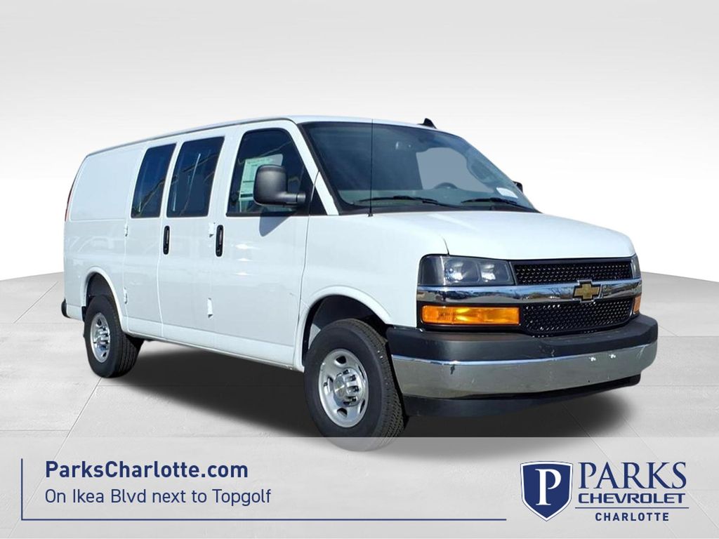 Summit White 2026 Chevrolet Express Cargo Van Rear-Wheel Drive 