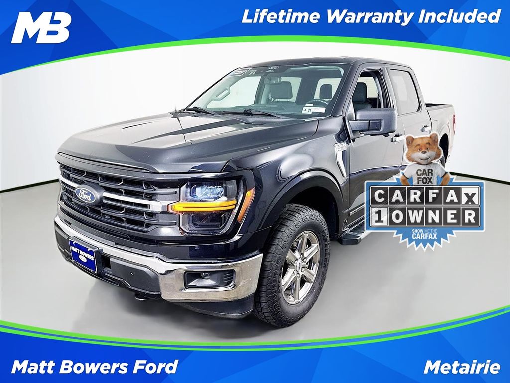 Black Metallic 2024 Ford F-150 Pickup Truck Four-Wheel Drive Automatic