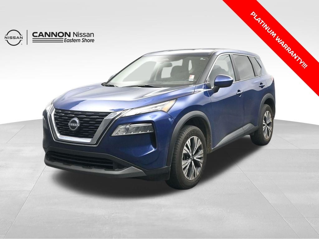 Caspian Blue Metallic 2023 Nissan Rogue SV AWD SUV / Crossover All-Wheel Drive Continuously Variable Transmission