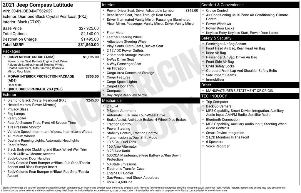 Used 2021 Jeep Compass SUV