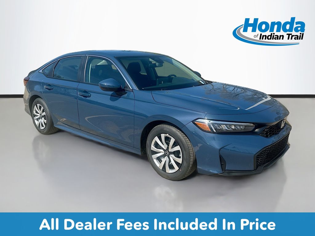 Blue Lagoon Pearl 2026 Honda Civic Sedan Front-Wheel Drive Continuously Variable Transmission