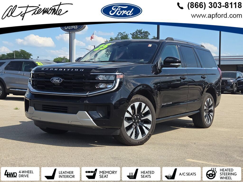 Black Metallic 2025 Ford Expedition SUV / Crossover Four-Wheel Drive Automatic