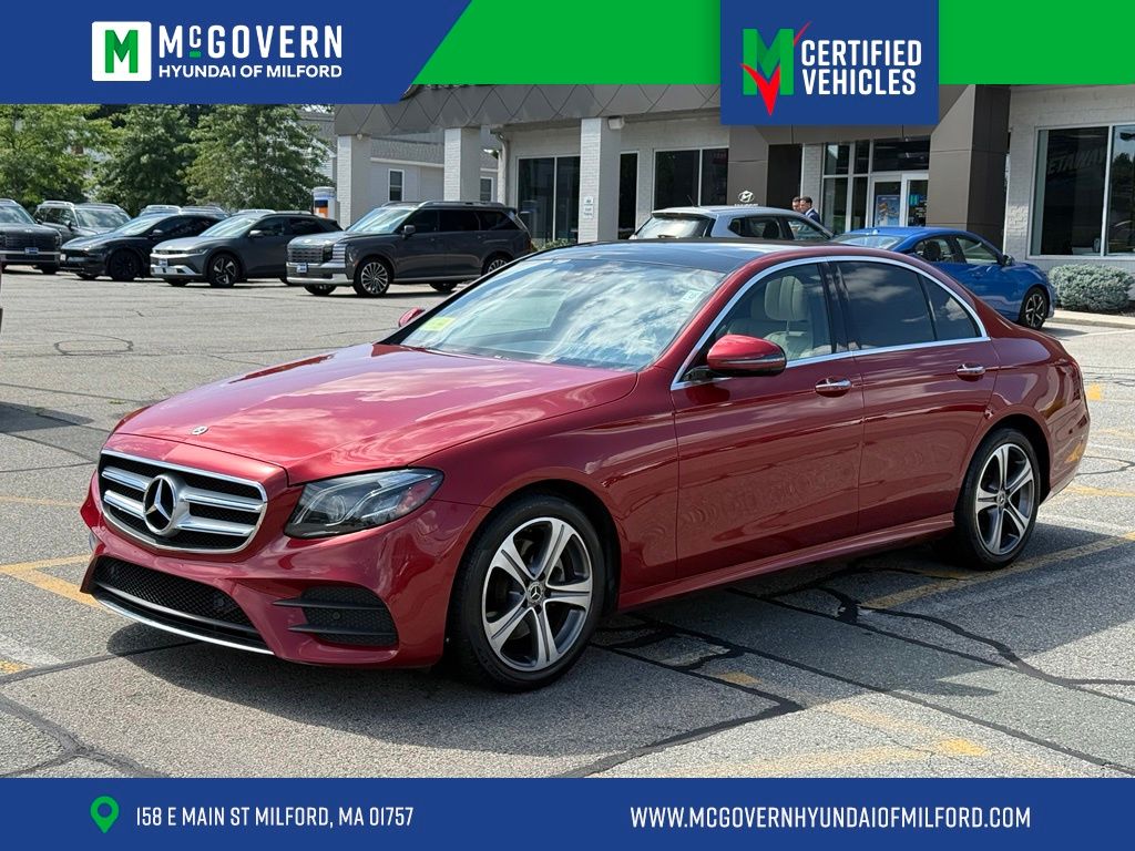 Red 2018 Mercedes-Benz E-Class Sedan All-Wheel Drive 9-Speed Automatic