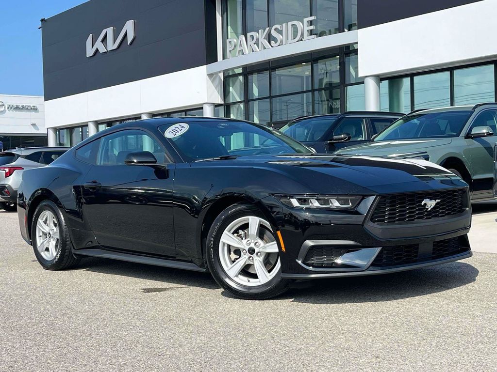 Shadow Black 2024 Ford Mustang Coupe Rear-Wheel Drive Automatic