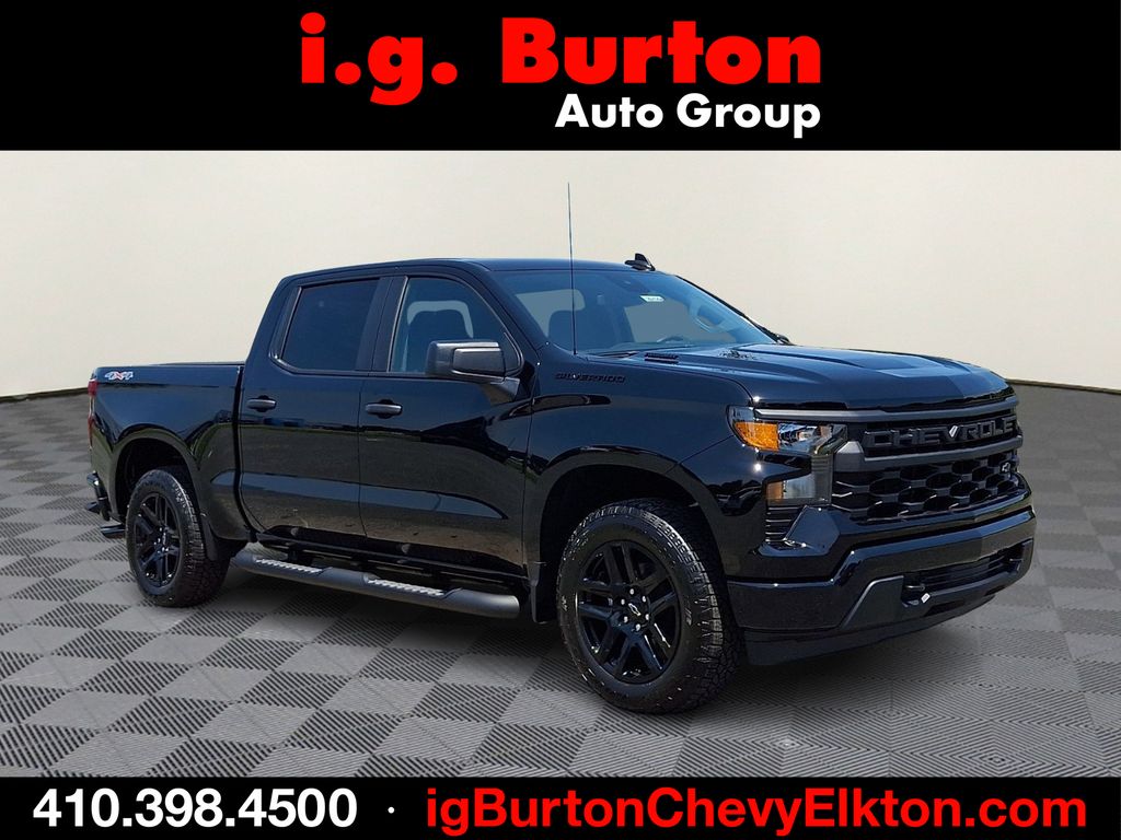Black 2026 Chevrolet Silverado 1500 Pickup Truck Four-Wheel Drive 8-Speed Automatic