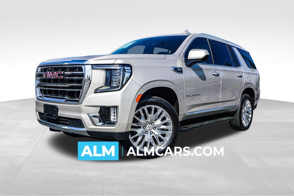 Brown (Pearl Beige Metallic) 2023 GMC Yukon SLT RWD SUV / Crossover 4X2