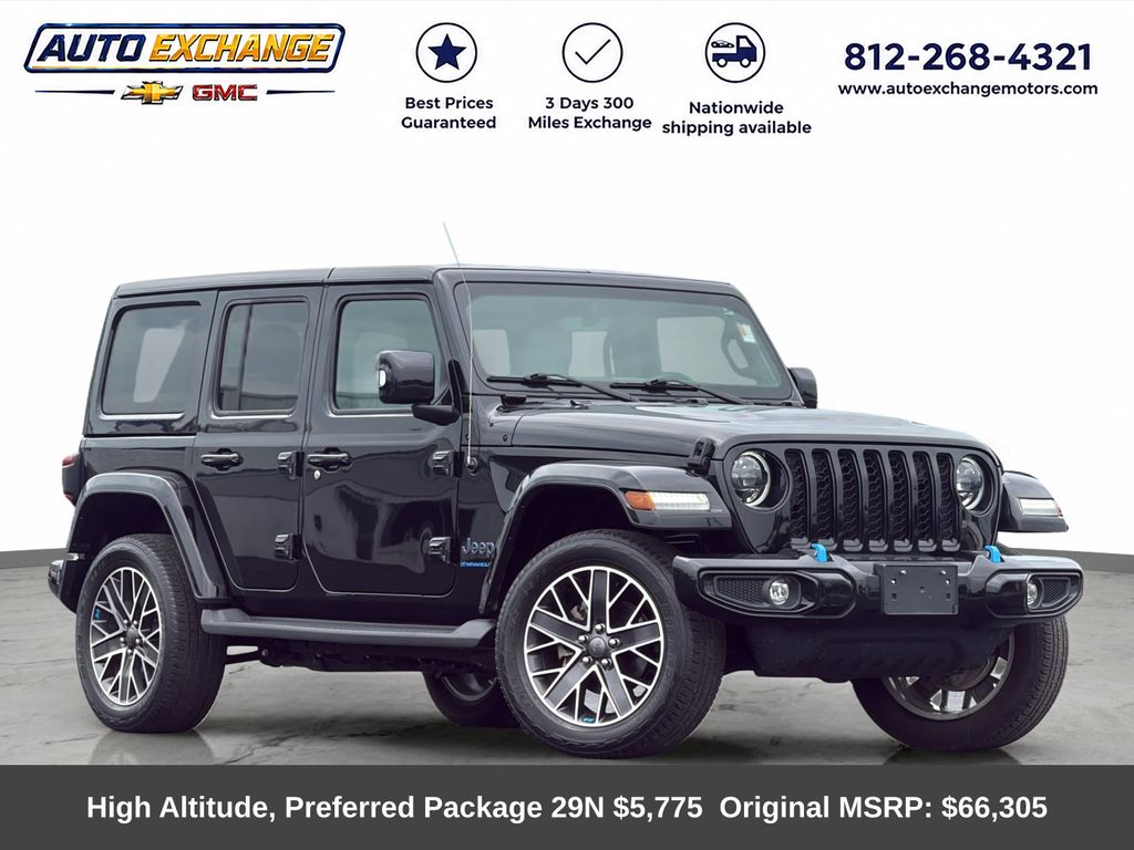 Black Clearcoat 2023 Jeep Wrangler 4xe SUV / Crossover Four-Wheel Drive 8-Speed Automatic