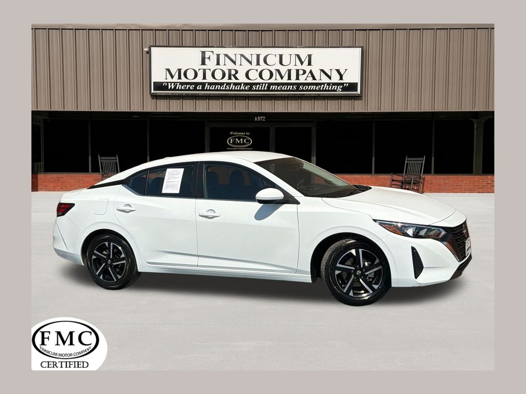 White (Fresh Powder) 2025 Nissan Sentra SV FWD Sedan Front-Wheel Drive Continuously Variable Transmission