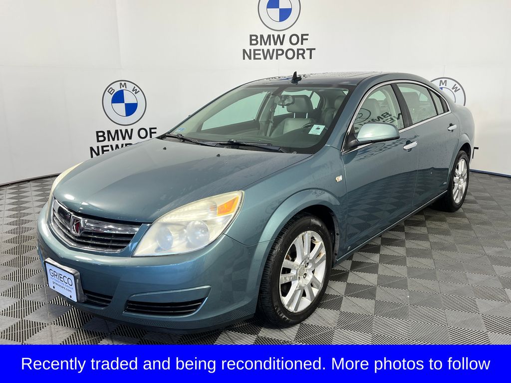 Silver Moss 2009 Saturn Aura Sedan Front-Wheel Drive 6-Speed Automatic