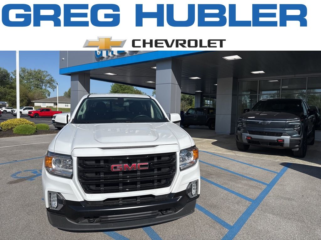 Summit White 2022 GMC Canyon Elevation Crew Cab 4WD Pickup Truck Four-Wheel Drive 8-Speed Automatic