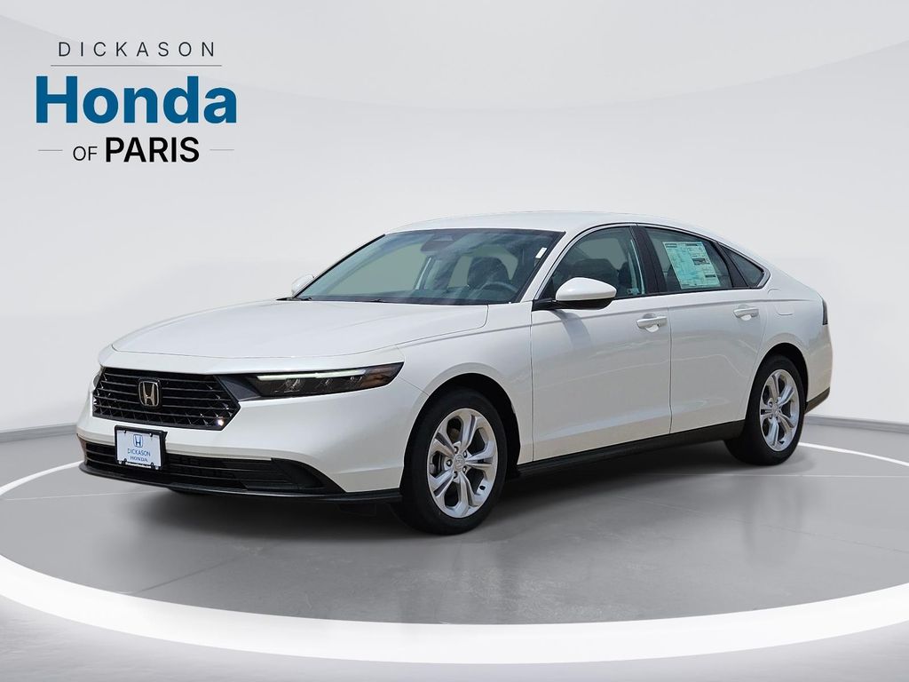 Platinum White Pearl 2026 Honda Accord Sedan Front-Wheel Drive Continuously Variable Transmission