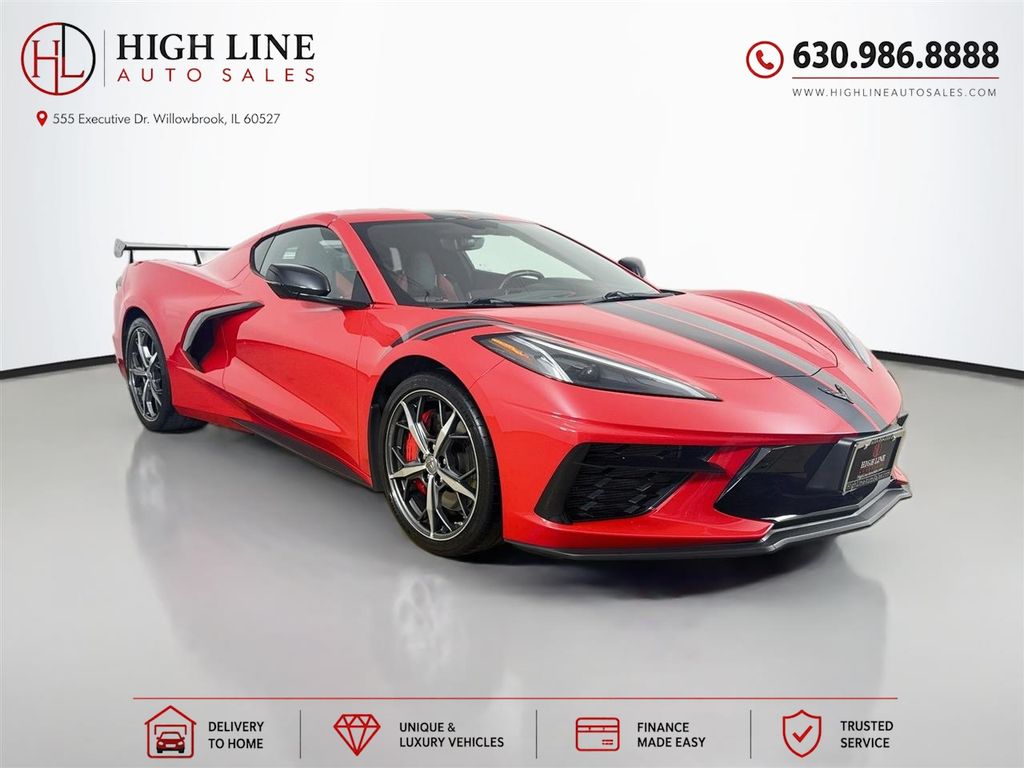 Red 2020 Chevrolet Corvette Coupe Rear-Wheel Drive 8-Speed Dual Clutch