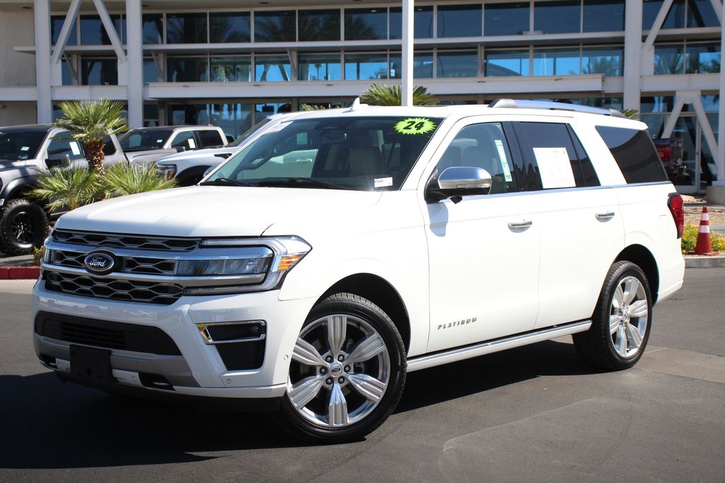 White Metallic 2024 Ford Expedition Platinum 4WD SUV / Crossover Four-Wheel Drive Automatic