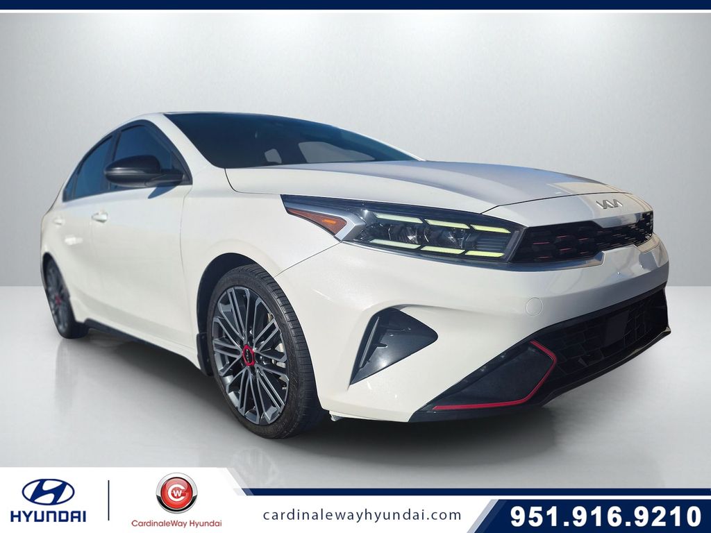 Snow White Pearl 2024 Kia Forte GT FWD Sedan Front-Wheel Drive 7-Speed Automatic