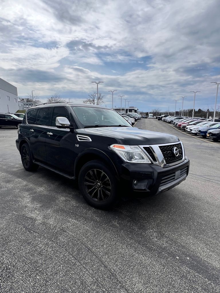 Super Black 2020 Nissan Armada Platinum 4WD SUV / Crossover Four-Wheel Drive 7-Speed Automatic