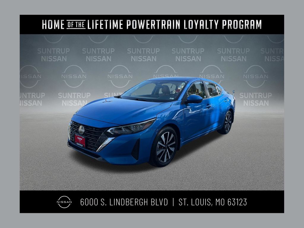 Electric Blue Metallic 2025 Nissan Sentra Sedan Front-Wheel Drive Continuously Variable Transmission