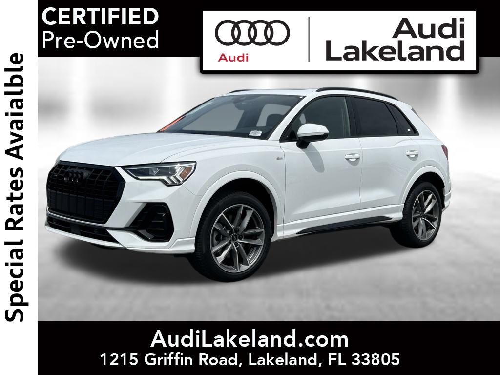 White 2025 Audi Q3 quattro Premium S Line 45 TFSI SUV / Crossover All-Wheel Drive 8-Speed Automatic