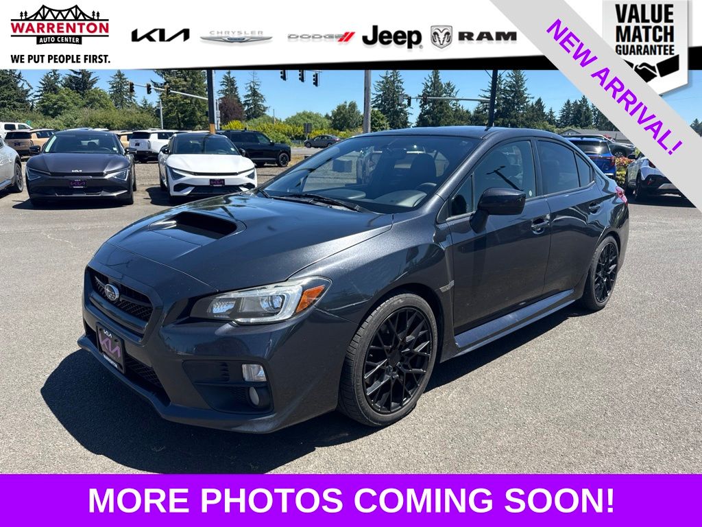 Dark Gray Metallic 2017 Subaru WRX Limited Sedan All-Wheel Drive Continuously Variable Transmission