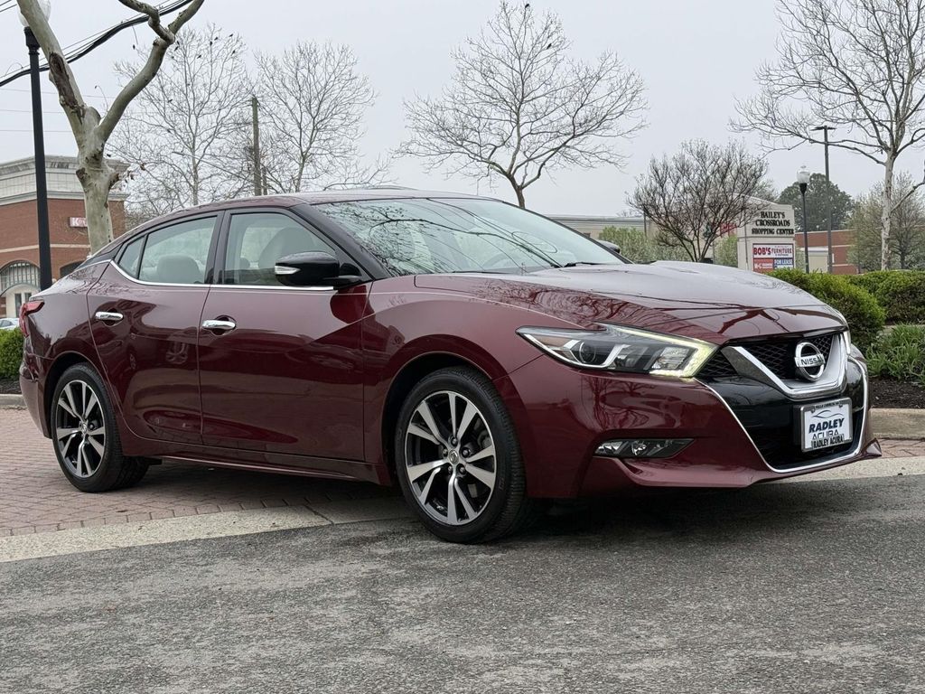 Red 2016 Nissan Maxima SV Sedan Front-Wheel Drive Continuously Variable Transmission
