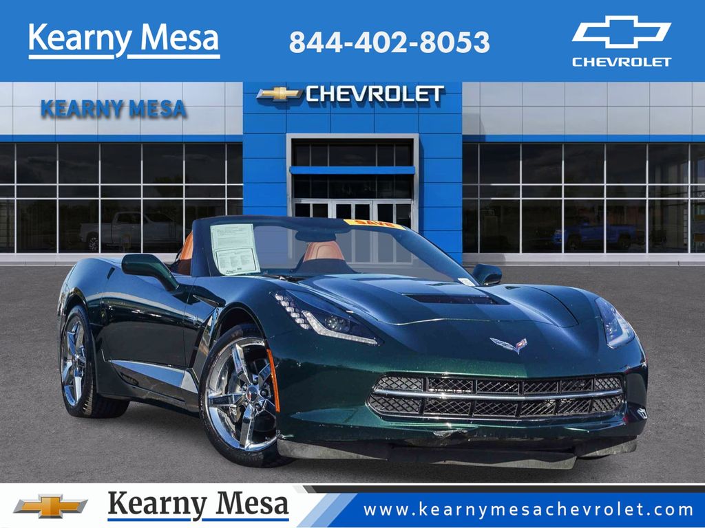 Lime Rock Green Metallic 2014 Chevrolet Corvette Stingray 3LT Convertible RWD Convertible Rear-Wheel Drive 6-Speed Automatic