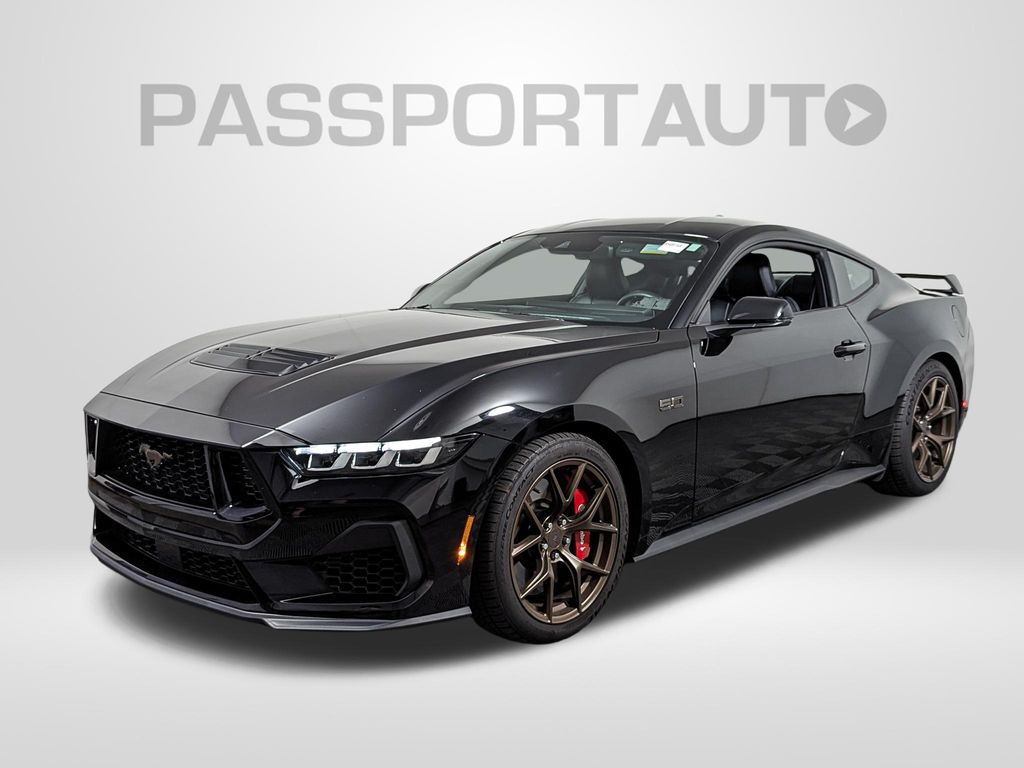 Shadow Black 2024 Ford Mustang Coupe Rear-Wheel Drive 6-Speed Manual