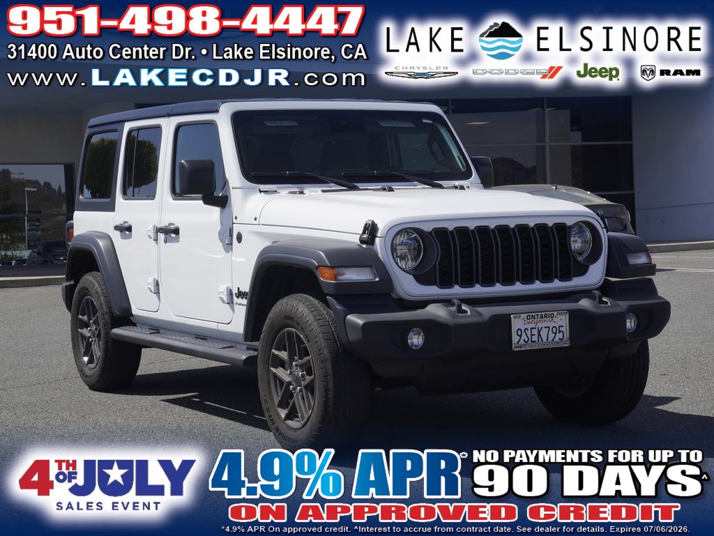 Bright White Clearcoat 2025 Jeep Wrangler SUV / Crossover Four-Wheel Drive 8-Speed Automatic
