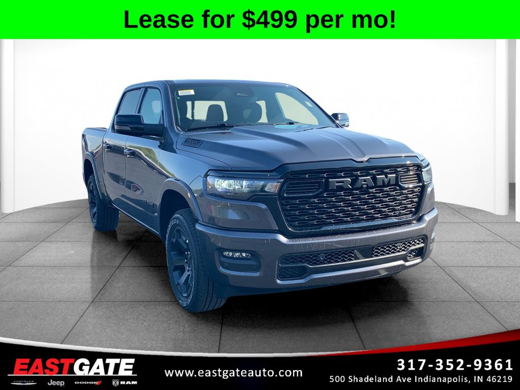Gray (Granite Crystal Metallic Clearcoat) 2026 RAM 1500 Pickup Truck Four-Wheel Drive 8-Speed Automatic