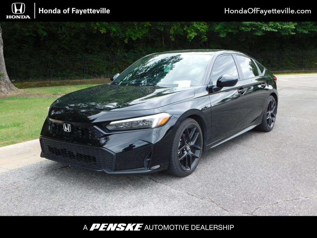 Crystal Black Pearl 2025 Honda Civic Hatchback Hatchback Front-Wheel Drive Continuously Variable Transmission