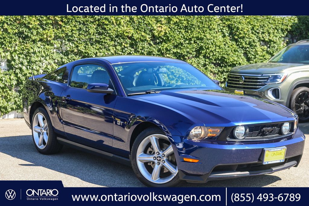 Blue 2010 Ford Mustang Coupe Rear-Wheel Drive 5-Speed Automatic