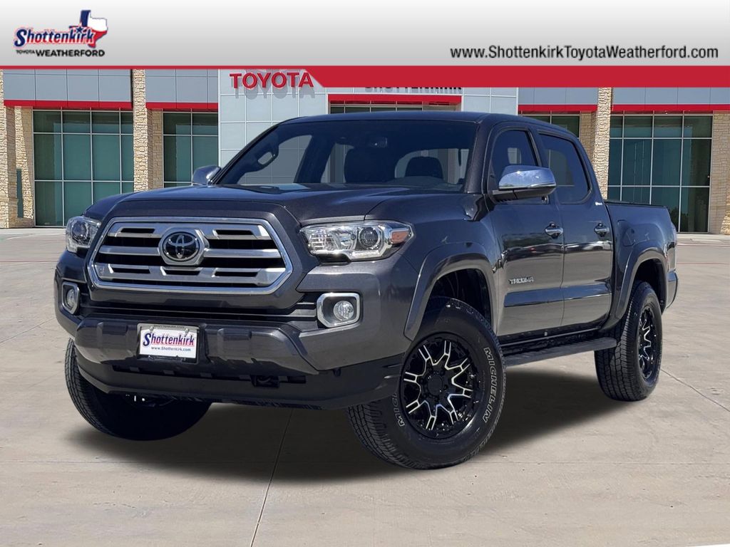 Magnetic Gray Metallic 2018 Toyota Tacoma Limited Double Cab 4WD Pickup Truck Four-Wheel Drive 6-Speed Automatic
