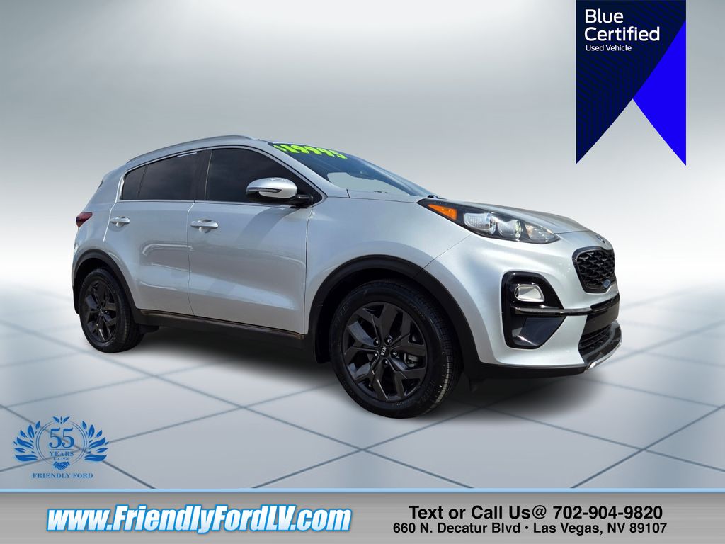Sparkling Silver 2020 Kia Sportage S FWD SUV / Crossover Front-Wheel Drive 6-Speed Automatic Overdrive
