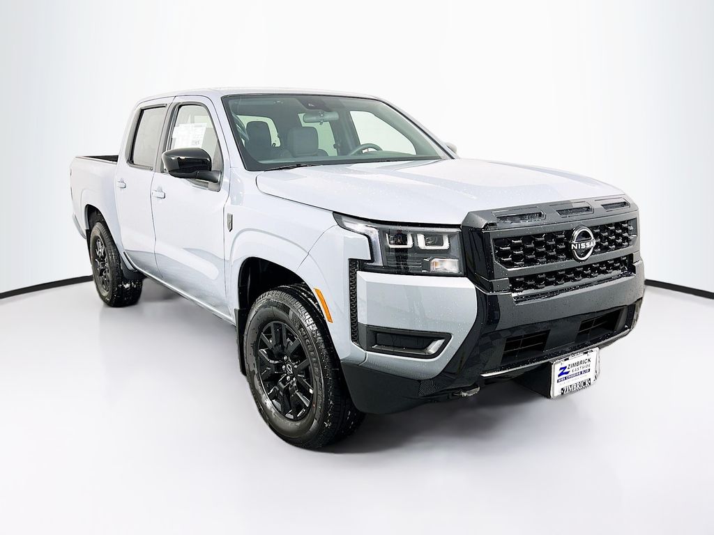 Boulder Gray Pearl 2026 Nissan Frontier SV Crew Cab 4WD Pickup Truck Four-Wheel Drive 9-Speed Automatic Overdrive