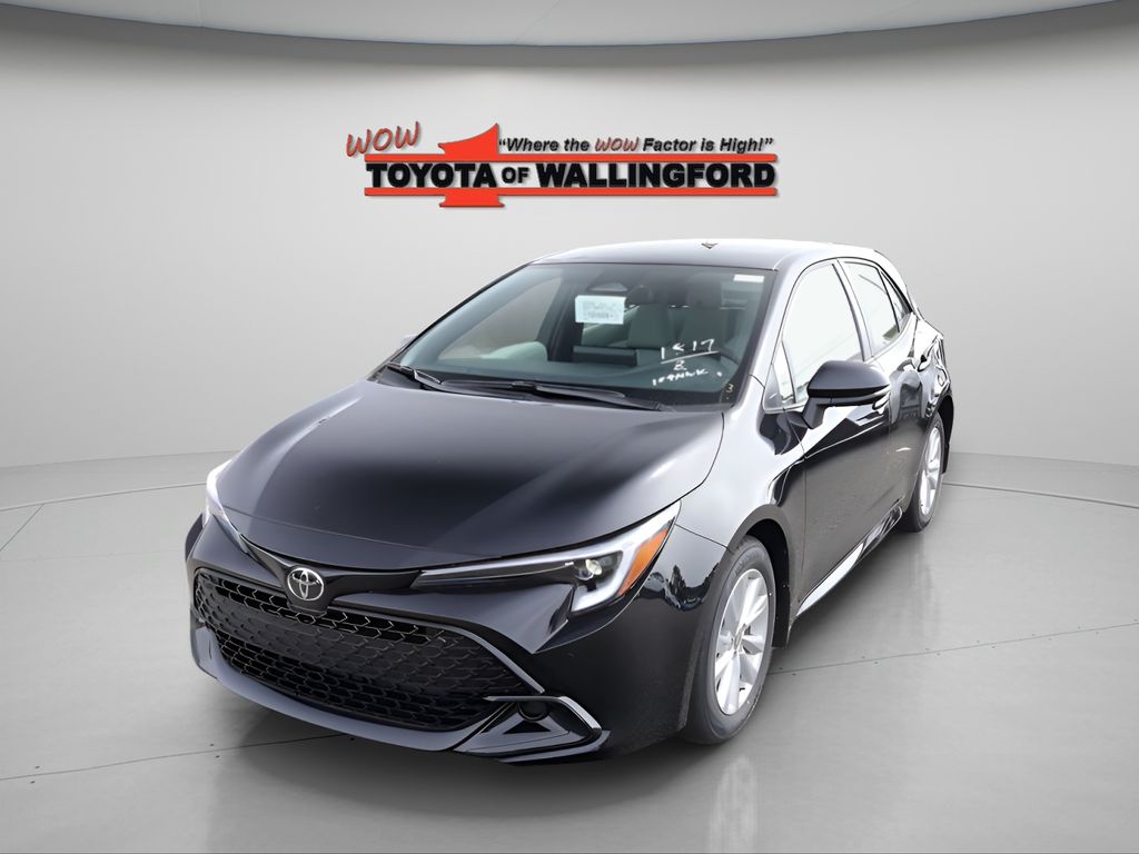 Midnight Black Metallic 2026 Toyota Corolla Hatchback Hatchback Front-Wheel Drive Continuously Variable Transmission