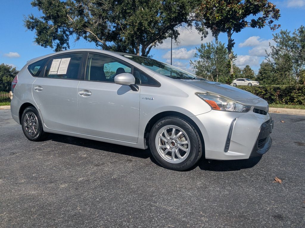 Classic Silver Metallic 2015 Toyota Prius v Wagon Front-Wheel Drive Continuously Variable Transmission