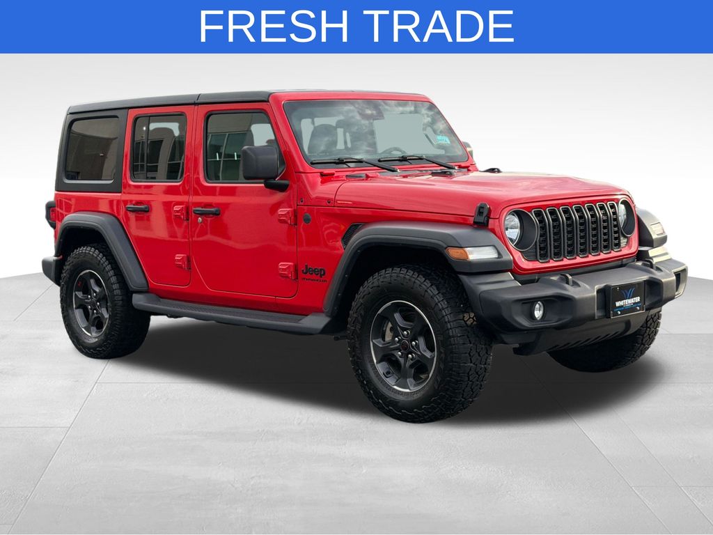Firecracker Red Clearcoat 2024 Jeep Wrangler SUV / Crossover Four-Wheel Drive 8-Speed Automatic