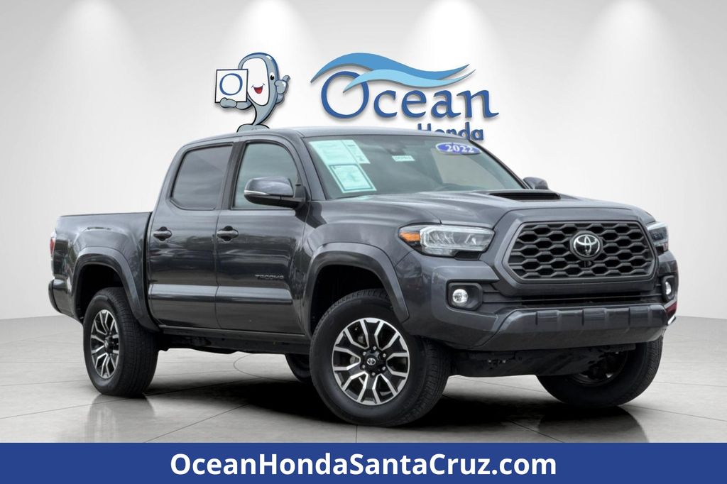 Magnetic Gray Metallic 2022 Toyota Tacoma TRD Sport Double Cab RWD Pickup Truck 4X2 6-Speed Automatic