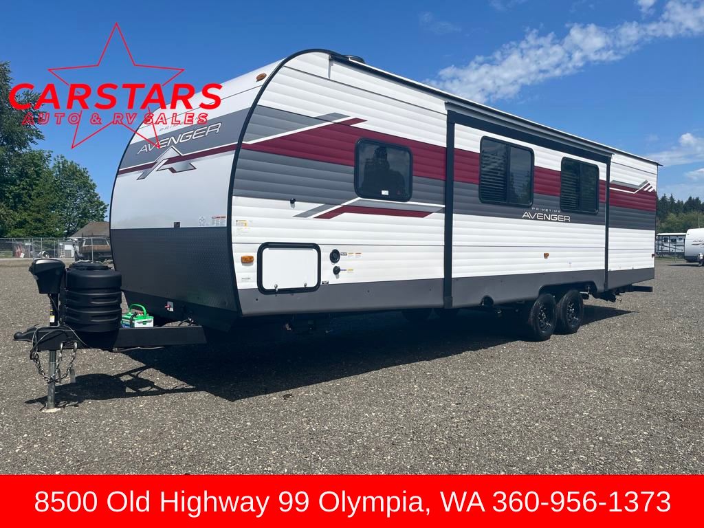 2025 White Prime Time Avenger 27DBS Travel Trailer