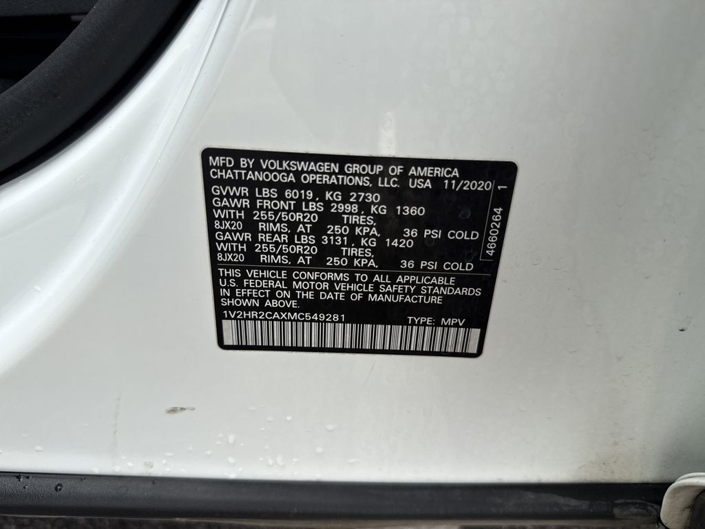 2021 Volkswagen Atlas 3.6L V6 SE w/Technology White at Wharton Chevrolet GMC