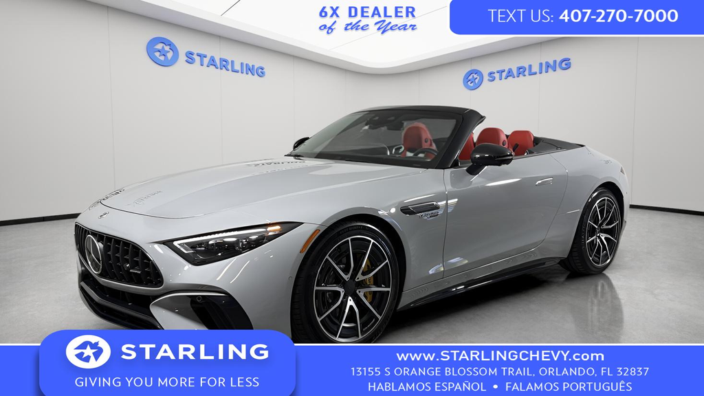 MANUFAKTUR Alpine Gray 2022 Mercedes-Benz SL-Class Convertible All-Wheel Drive 9-Speed Automatic