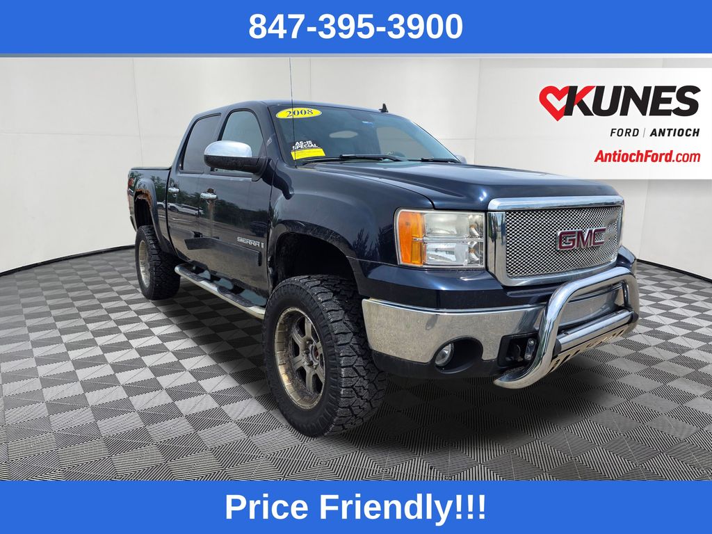 Deep Blue Metallic 2008 GMC Sierra 1500 Pickup Truck Four-Wheel Drive 4-Speed Automatic Overdrive