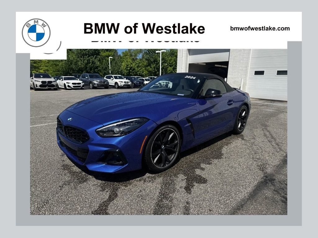 Portimao Blue Metallic 2024 BMW Z4 sDrive30i RWD Convertible Rear-Wheel Drive 8-Speed Automatic