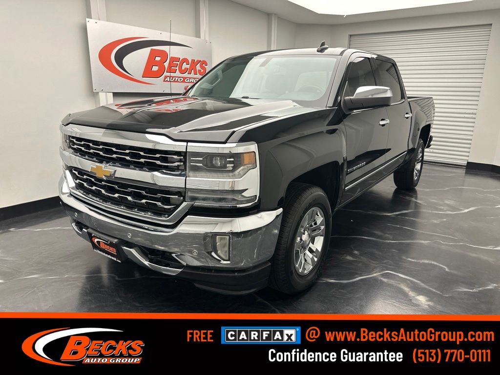 Black 2016 Chevrolet Silverado 1500 Pickup Truck Four-Wheel Drive 8-Speed Automatic Overdrive