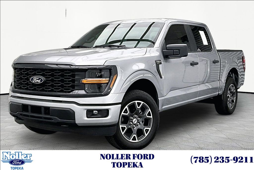 Iconic Silver Metallic 2025 Ford F-150 STX 4dr SuperCrew 4WD Pickup Truck Four-Wheel Drive Automatic