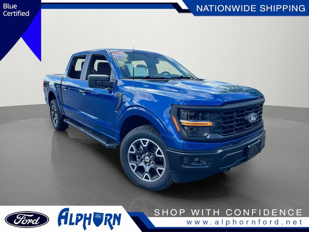 Atlas Blue Metallic 2024 Ford F-150 Pickup Truck Four-Wheel Drive Automatic