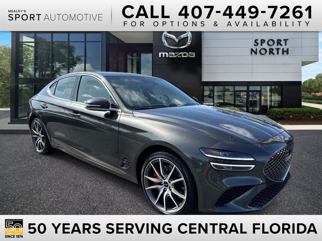 Makalu Gray 2025 Genesis G70 Sedan Rear-Wheel Drive 8-Speed Automatic