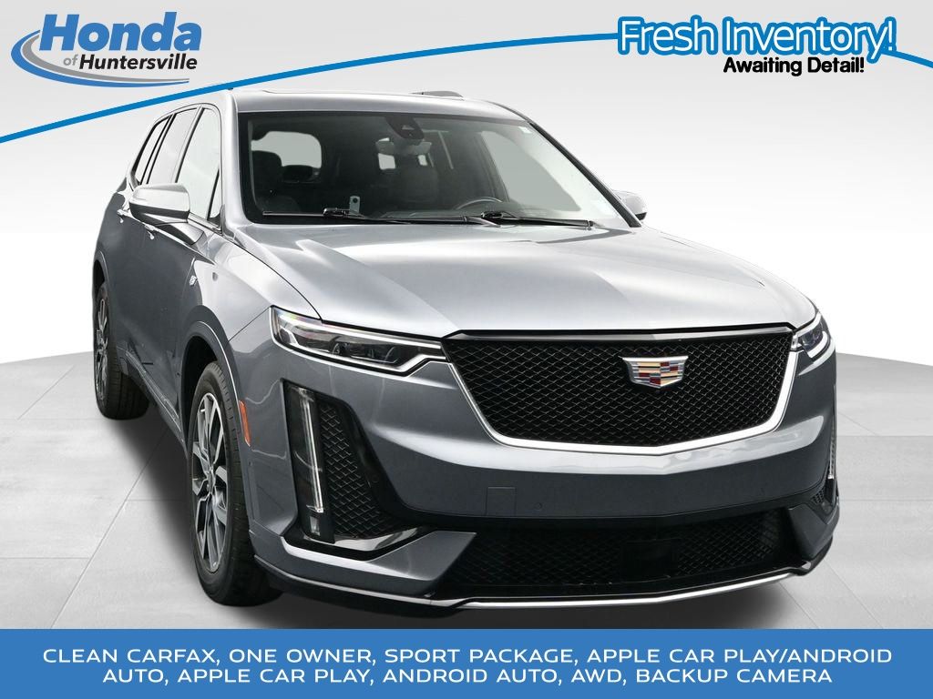 Gray (Satin Steel Metallic) 2022 Cadillac XT6 Sport AWD SUV / Crossover Four-Wheel Drive 9-Speed Automatic