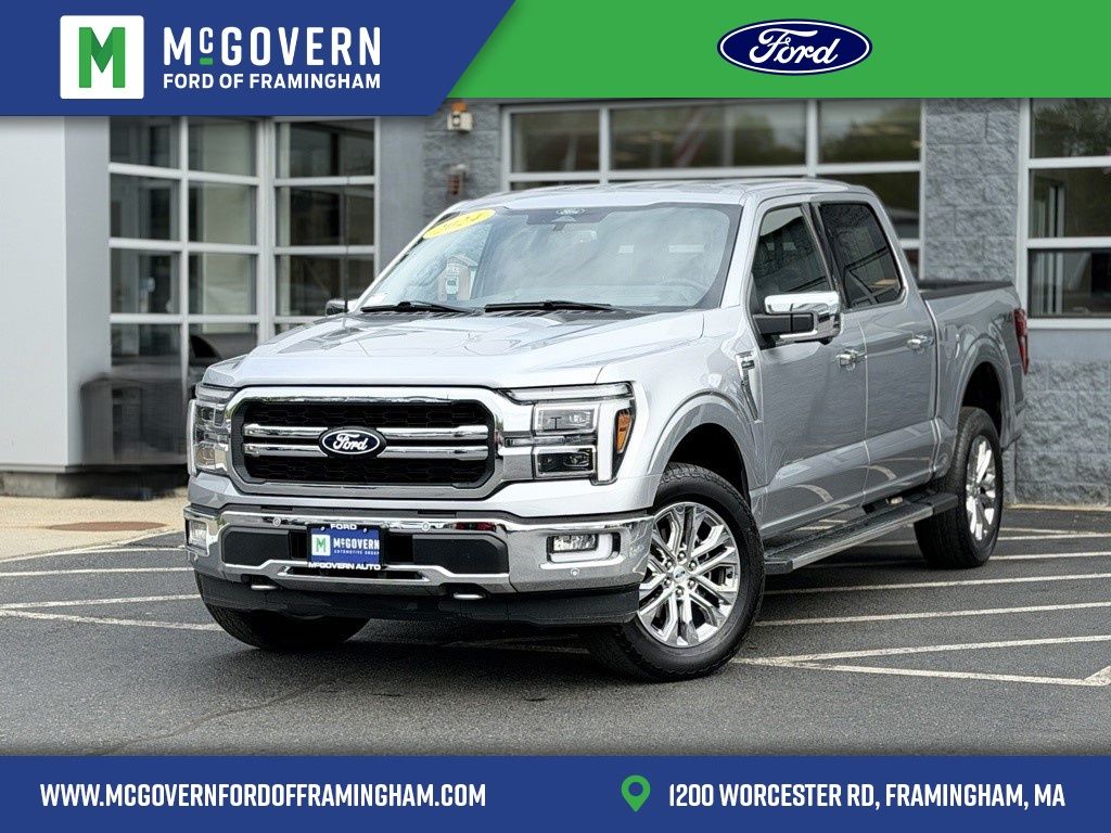Silver 2024 Ford F-150 Pickup Truck Four-Wheel Drive Automatic