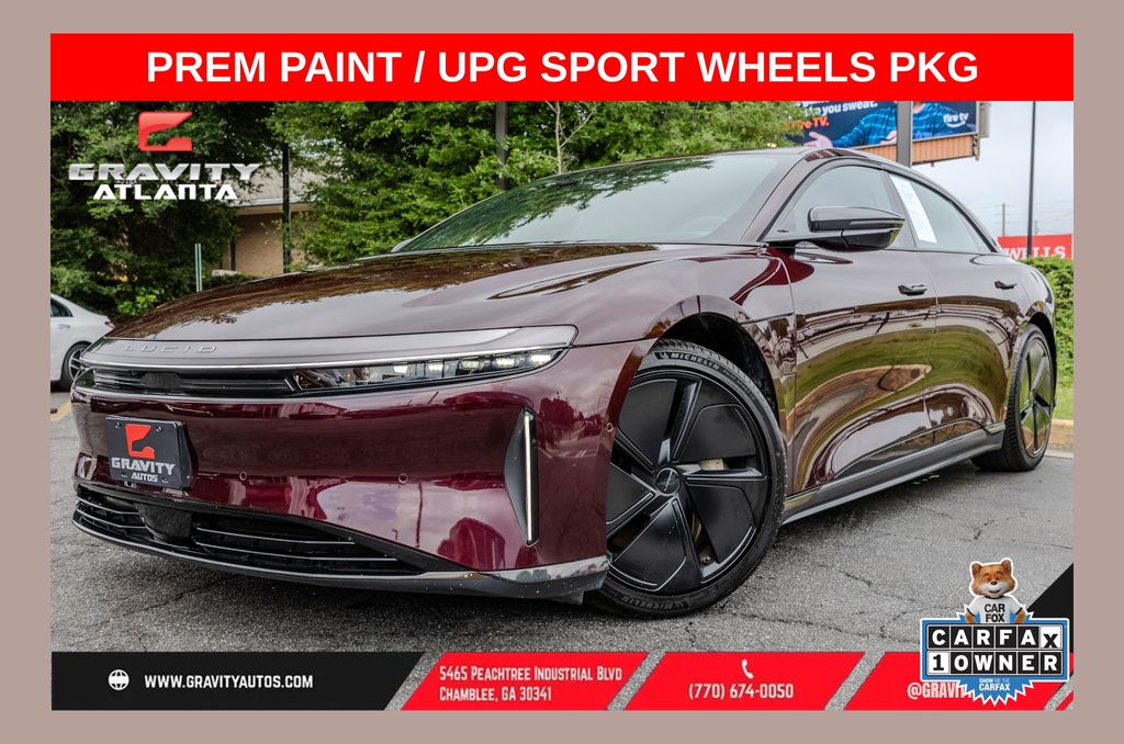 Zenith Red Metallic 2024 Lucid Air Sedan Rear-Wheel Drive 1-Speed Automatic