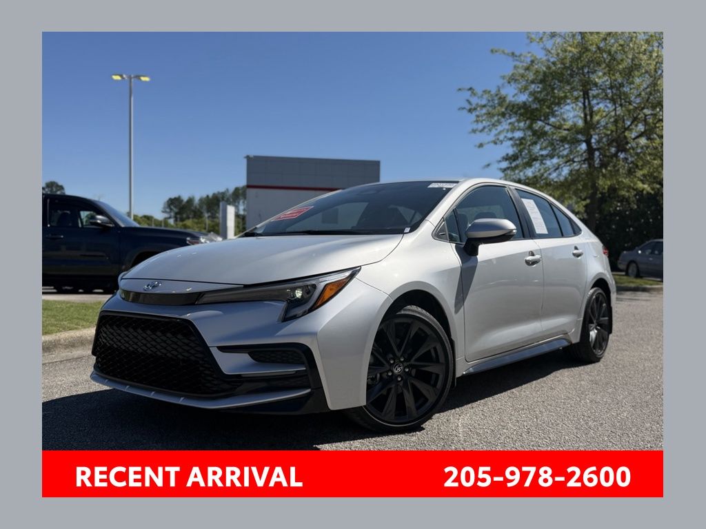 Classic Silver Metallic 2025 Toyota Corolla SE FWD Sedan Front-Wheel Drive Continuously Variable Transmission