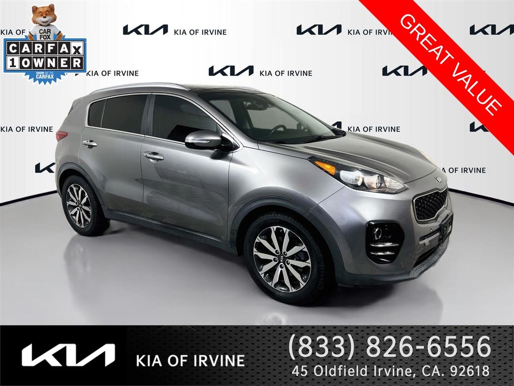 Mineral Silver 2017 Kia Sportage EX SUV / Crossover Front-Wheel Drive 6-Speed Automatic